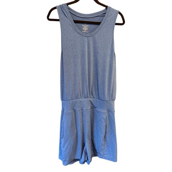 SWEATY BETTY Gary Sleeveless Romper Blue Large - Picture 3 of 11